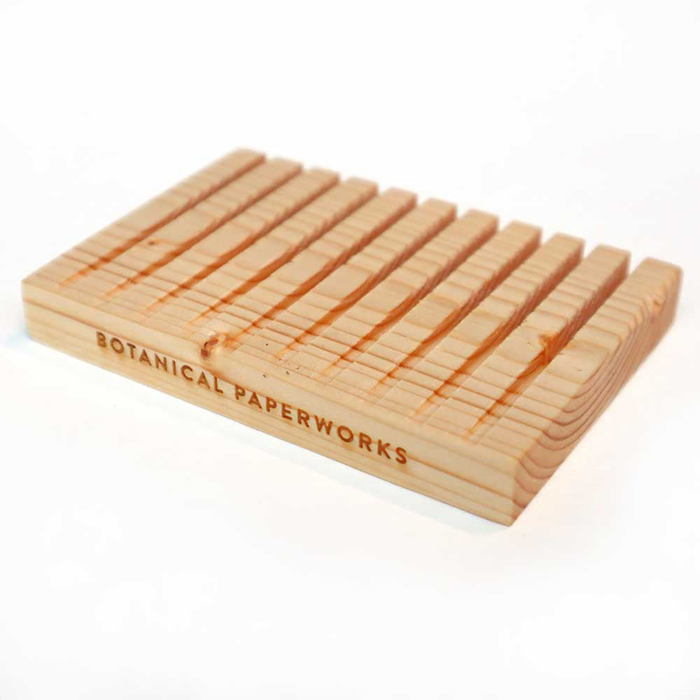 Upcycled Wood Soap Dish Set