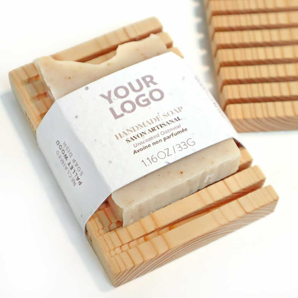 Upcycled Wood Soap Dish Set